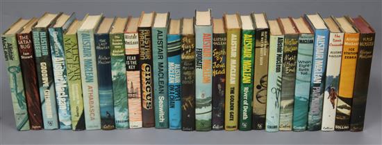 Maclean, Alistair - A collection of 25 novels, mostly first editions, including H.M.S. Ulysses 1955; Where